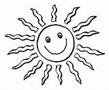 Sunshine Coloring Summer Sun Kids Drawings Advertisement sketch template