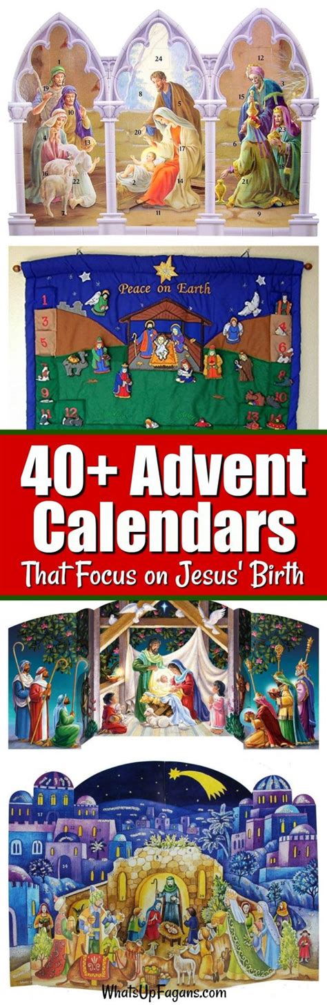 christian nativity advent calendars focused  jesus calendar template