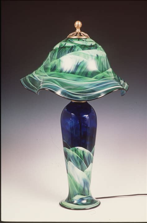 Combo Lamp By Mark Rosenbaum Art Glass Table Lamp