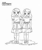 Triplets Shining Shinning Coloriage Lineart sketch template