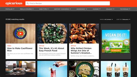 great examples  food websites food innovation group