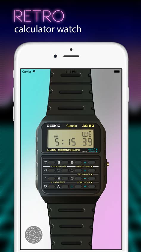 geek    gamified retro calculator   apple  iphone  ipad geekwatch