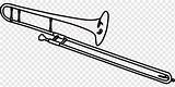 Instrumentos Musicales Pngwing Viento W7 Trombon Trombone Coloring Instrumento sketch template