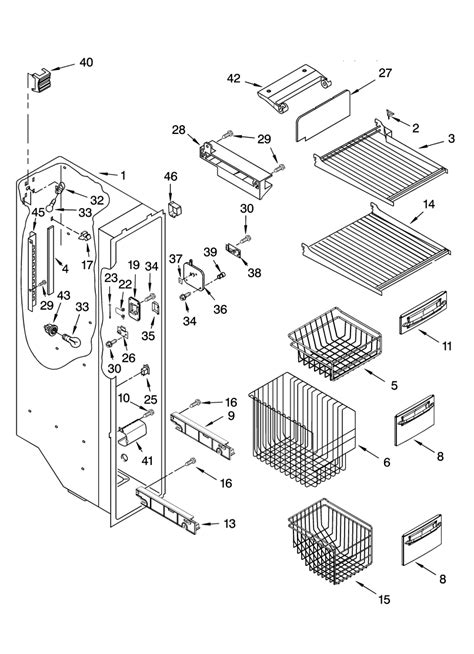 kenmore elite refrigerator parts diagram reviewmotorsco