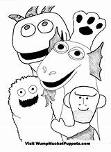 Puppet Coloring Pages Show Puppets Master Wump Mucket Getcolorings Colouring Getdrawings Colorings Printable Color sketch template