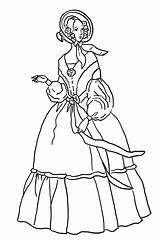Victorian Coloring Pages Era Children Printable Ladies Dresses Drawing Sheet Toys Drawings sketch template