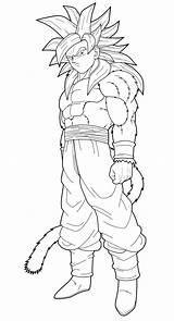 Goku Ssj4 Pages Saiyan Ssj Vegeta Drozdoo Dbz Instinct Coloringhome sketch template