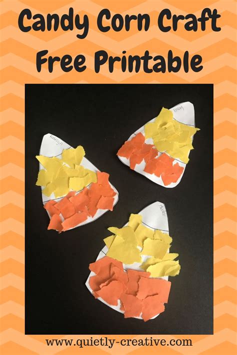 candy corn craft  toddlers  printable quietly creative