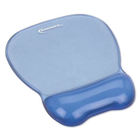 gel mouse pad wwrist rest nonskid base      blue technology essentials innovera