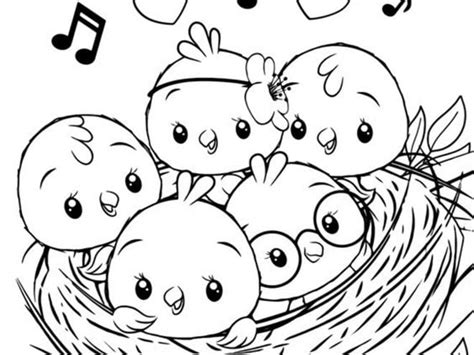 baby birds coloring pages coloring home