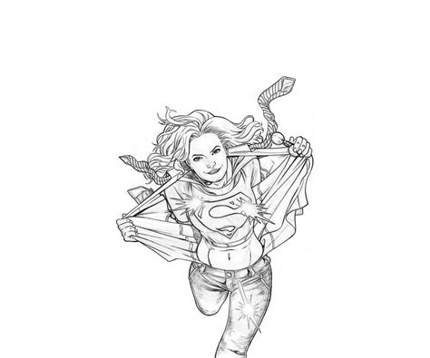 supergirl coloring