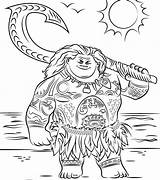 Moana Magnificent sketch template
