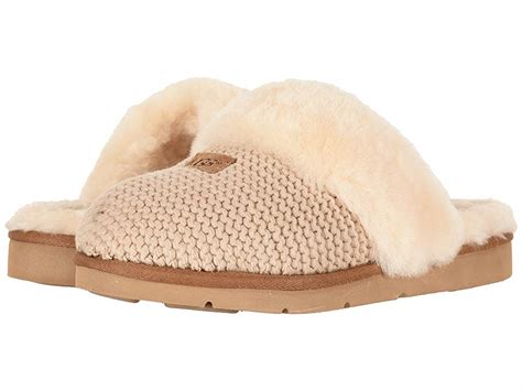 ugg cozy knit slipper cream womens slippers slipperscom shop comfy