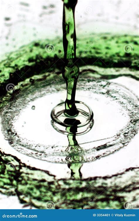 green splash stock image image  drop liquid froth