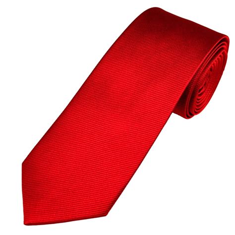 plain crimson red narrow silk tie from ties planet uk
