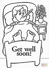 Soon Well Coloring Pages Printable Better Feel Grandpa Cards Clipart Color Kids Division Protist Card Sheet Getcolorings Template Getdrawings Clip sketch template