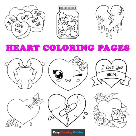 heart coloring pages  valentines day
