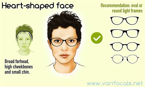 face shape guide  glasses face shapes heart shaped face glasses