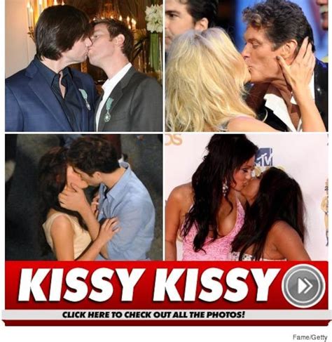 celebrity smooches all kinds of kissin