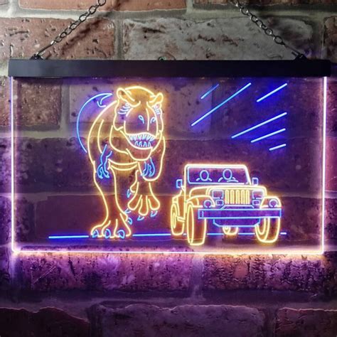 Jurassic Park Jeep Chase Led Neon Sign Neon Sign Led Sign Shop