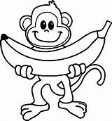 Mewarnai Monyet Hewan Lucu Monki Aneka Monkeys Sketsa Kindergarten Warna Warnai Pilih Kumpulan sketch template