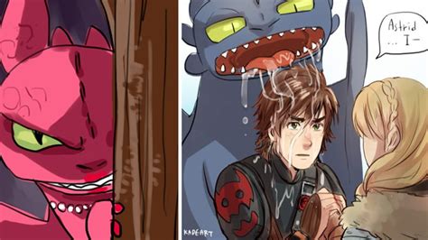 how to train your dragon 3 httyd comics hiccstrid
