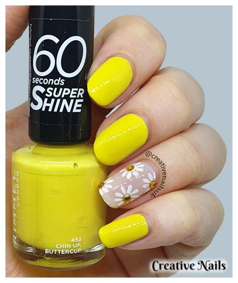daisy flower nail art tutorial creative nails
