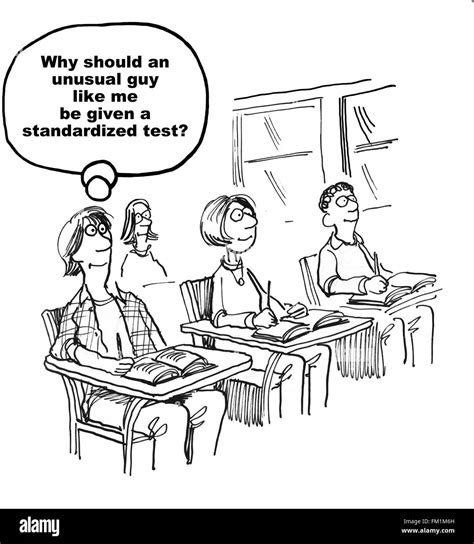 education cartoon  standardized testing stock photo royalty