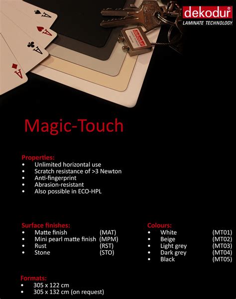 magic touch di dekodur international laminate technology laminates