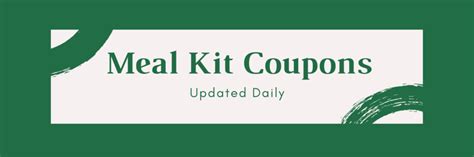 meal kit coupons promo codes myfoodsubscriptions