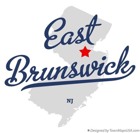 map  east brunswick nj  jersey