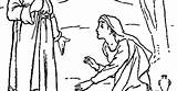 Mary Magdalene Coloring Jesus sketch template