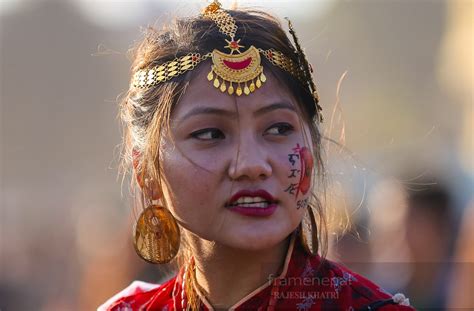 Nepalese Beautiful Girl Nepali Girls From Kirat Community Frame