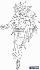Coloring Goku Pages Super Saiyan Ssj3 God Library Clipart sketch template