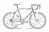 Bike Bicycle Anatomy sketch template