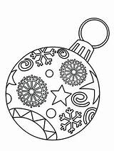 Coloring Christmas Ornament Pages Ornaments Tree Printable Light Lights Bulb Drawing Print Color Colouring Bulbs Sheets Decorations Snowy Xmas Templates sketch template