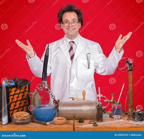 successful inventor stock image image  bottle chemistry