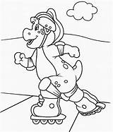 Barney Coloring Pages Friends Birthday Books Popular Dinokids Coloringhome sketch template