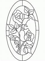 Coloring Glass Stained Printable Pages Window Adults sketch template