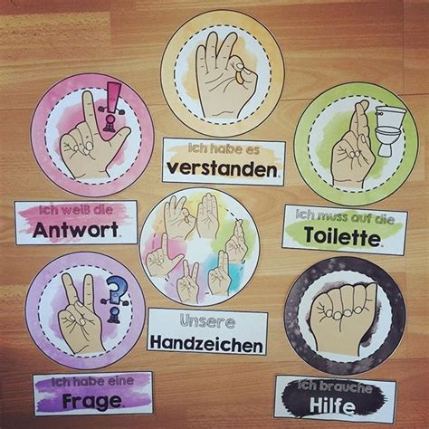 classroom management durch handzeichen zur vermeidung von