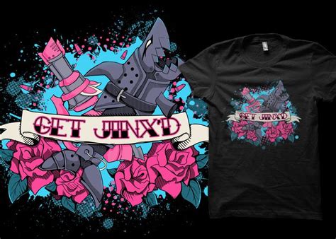 League Of Legends Get Jinx D Tattoo Style Tshirt By Linkitty €19 00
