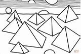 Calder Coloring Alexander Pyramids Pages Supercoloring sketch template