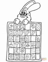 Coloring Easter Bunny Pages Quilt Kids Colouring Printable Bunnies Eggs Gif Cidyjufun Library Clipart Cute Silhouettes Patchwork Book Rocks Books sketch template