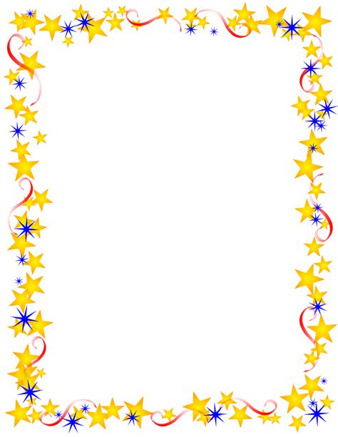 star page border clipart