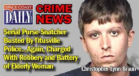 Serial Purse Snatcher Busted By Titusville Police Again Charged With