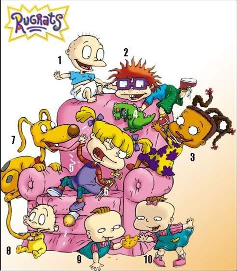 rugrats can you name them all 1 tommy pickles 2 chuckie finster 3 suzie carmichael 4