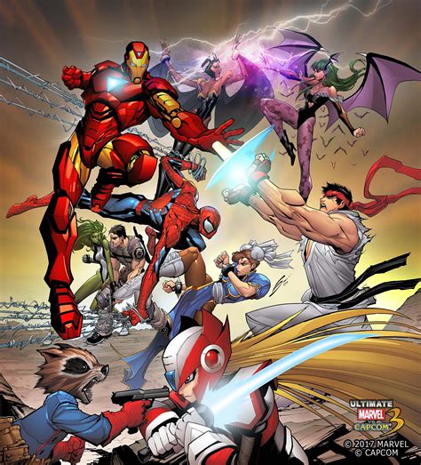 ultimate marvel  capcom  comic book cover     image gallery