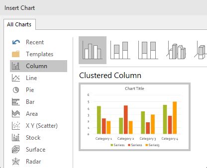 create chart  powerpoint  excel chart walls