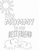 Coloring Mom Pages Printable Sheet Mother Mothers Sheets Color Kids Simple Mommy Colouring Cute Printables Print Friend Gift Quotes Simplemomproject sketch template