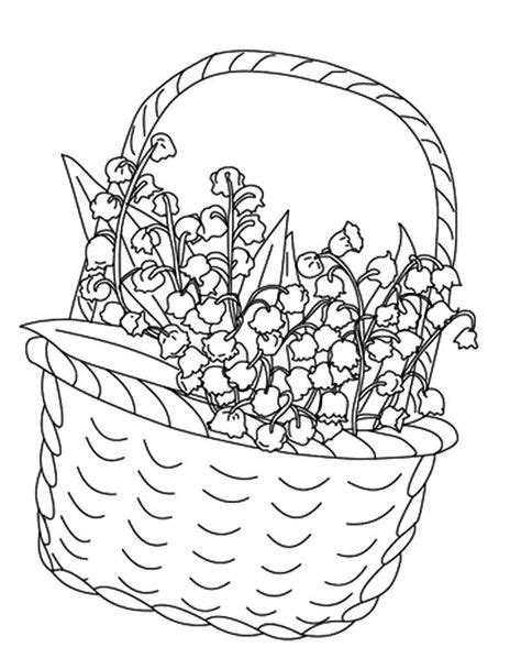 basket  flowers coloring pages ideas coloring pages flower